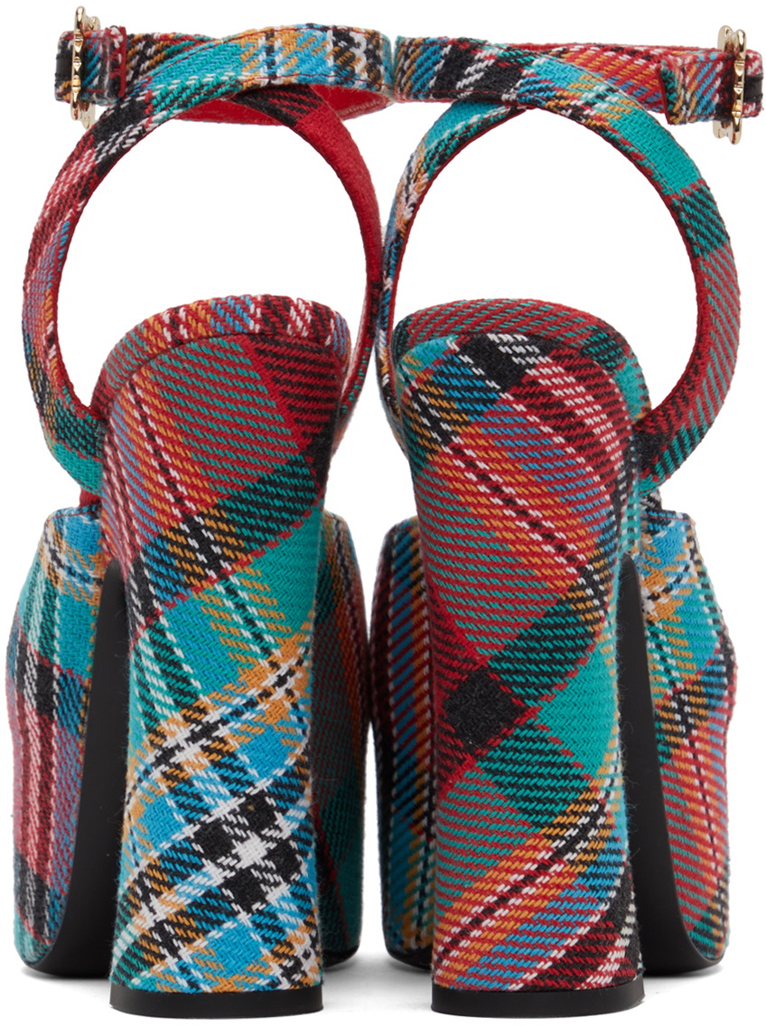 ★vivienne westwood★Vargas Elevated ヒールサンダル / Tartan Vivienne Westwood Women's Blue Macandy Tartan VARGAS
