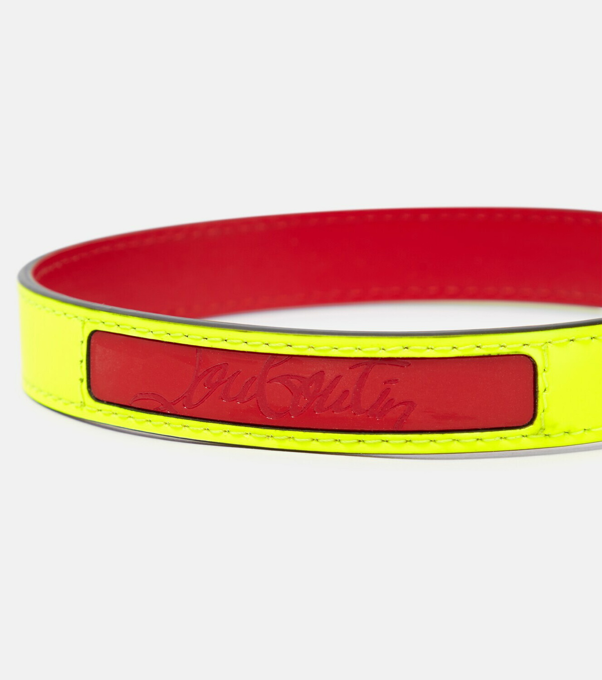 Christian Louboutin - Loubicollar M leather dog collar