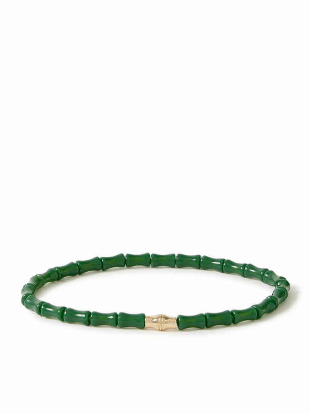 Photo: Luis Morais - Canister Bamboo 14-Karat Gold Beaded Bracelet