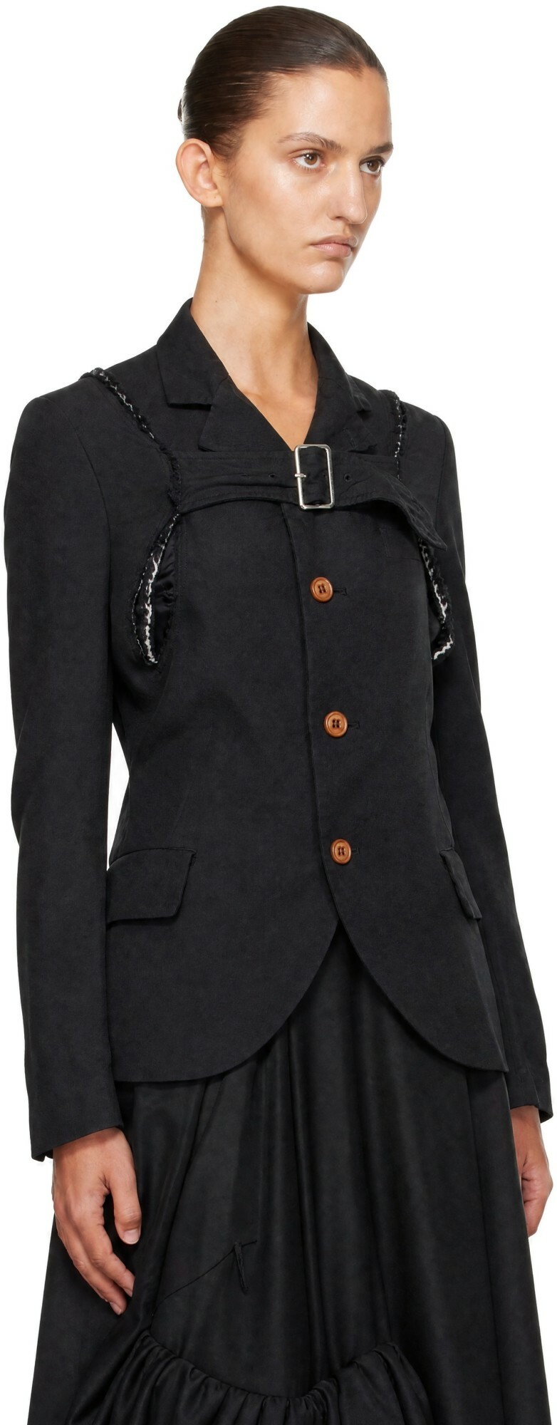 Comme des Garçons Comme des Garçons Black Oxford Garment Dyed Blazer