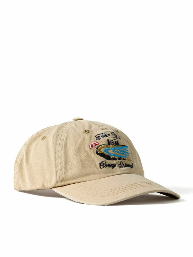 Photo: Corridor - Coney Island Embroidered Organic Cotton-Twill Baseball Cap