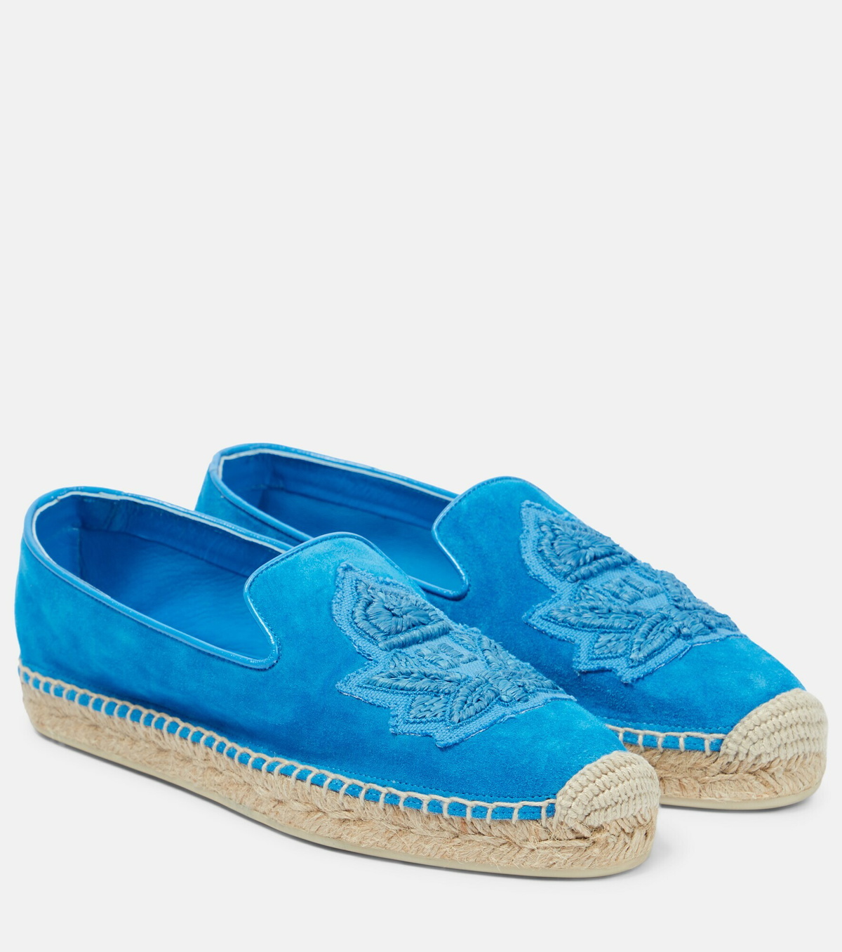 Christian Louboutin - Nanou appliquéd suede espadrilles Christian Louboutin