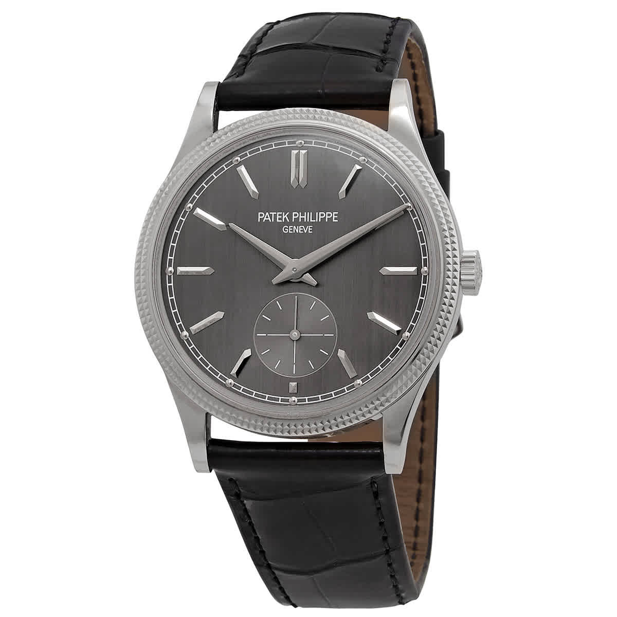 Patek Philippe Calatrava Hand Wind Grey Dial Mens Watch 6119G-001