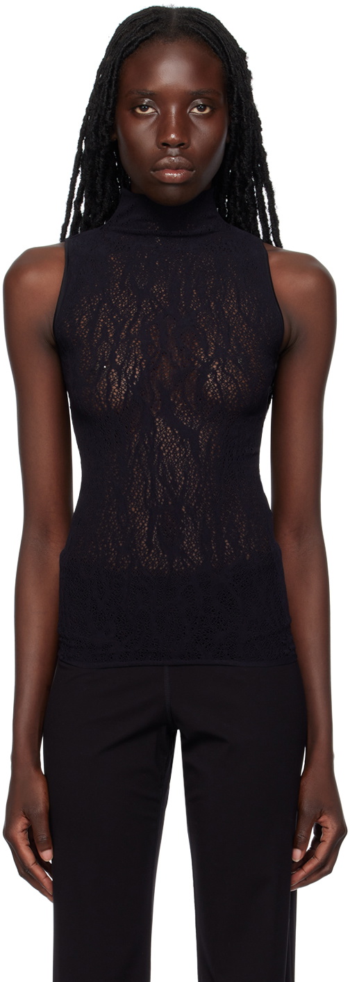 Wolford Black Snake Tank Top Wolford