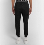 Dolce & Gabbana - Tapered Stretch-Cotton Cargo Trousers - Black