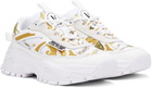 Versace Jeans Couture White Hiker Low Top Sneakers