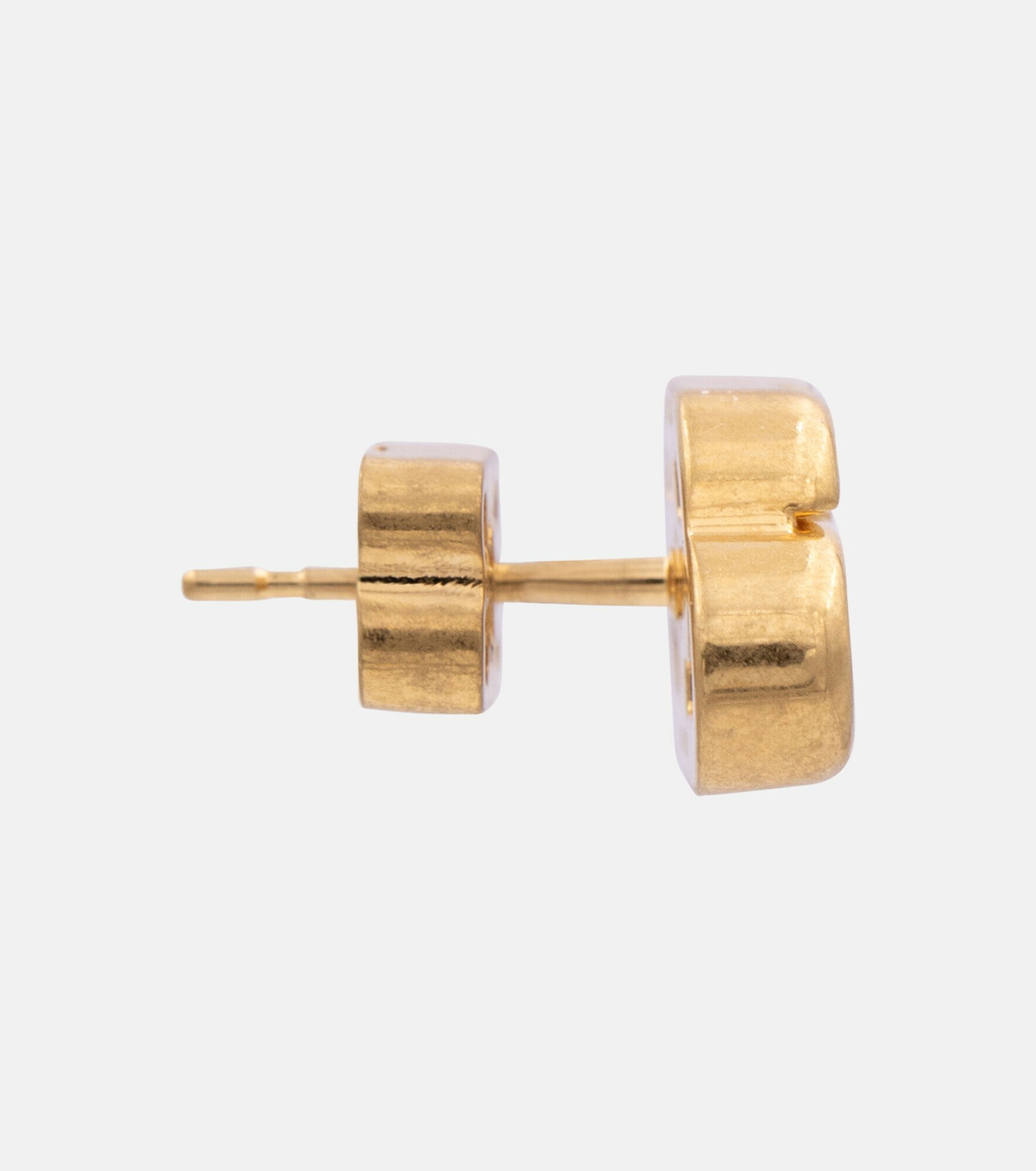 BALENCIAGA BB XS STUD ピアス ゴールド BB XS gold-plated stud earrings in gold - Balenciaga | Mytheresa