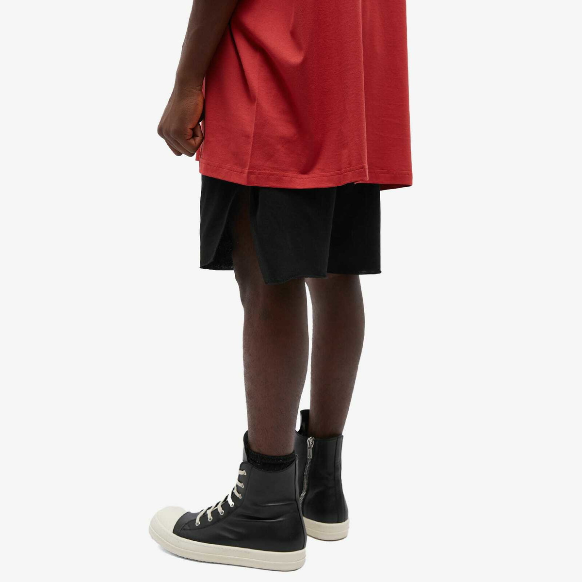 Rick Owens x Champion Beveled Pods Short in Black Rick Owens