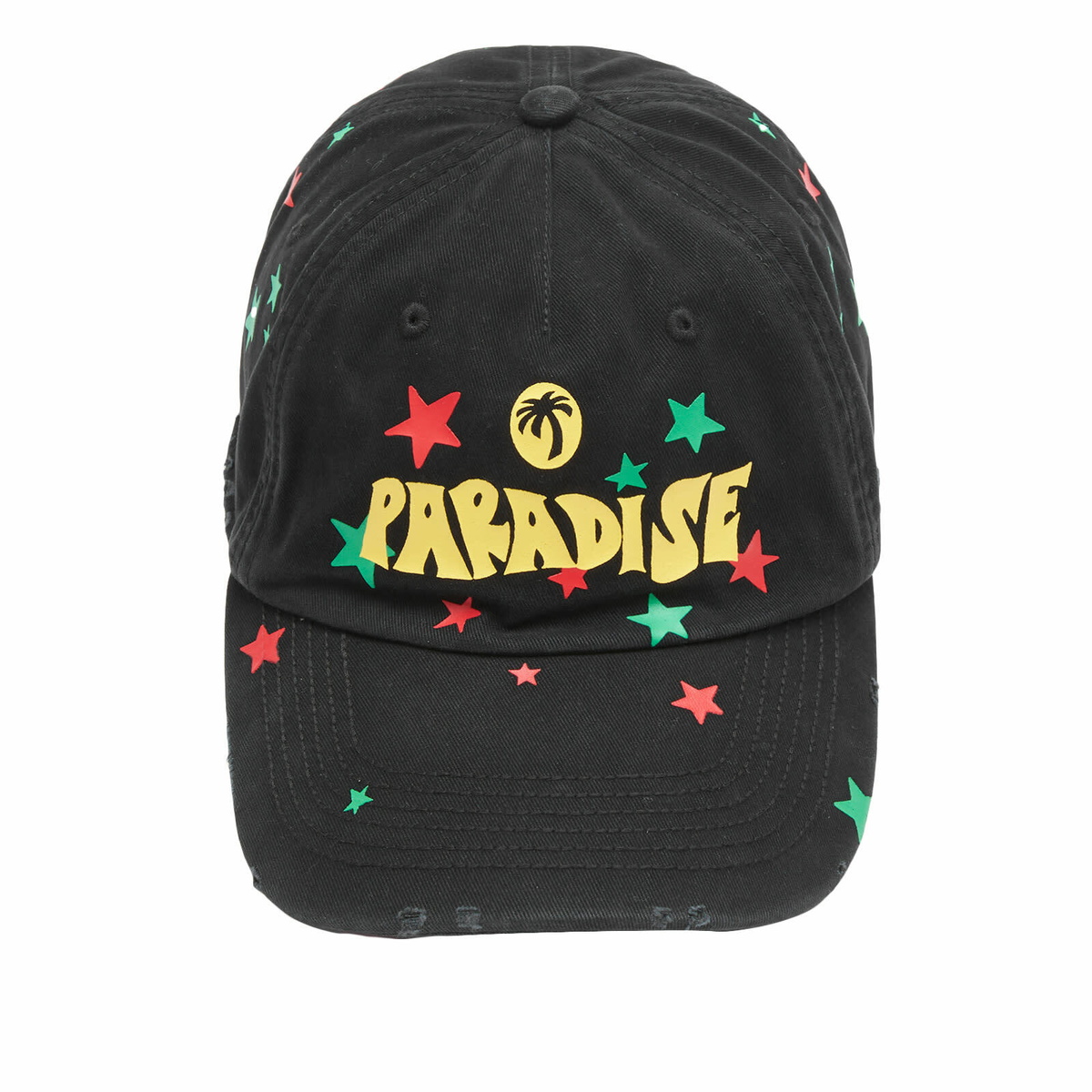 Palm Angels Men's Paradise Cap in Yellow Palm Angels