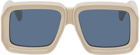 LOEWE Beige & Blue Paula's Ibiza Dive Sunglasses