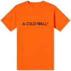 A-COLD-WALL* Men's Essential Logo T-Shirt in Bright Orange