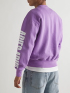 Aries - Logo-Print Cotton-Jersey Sweatshirt - Purple