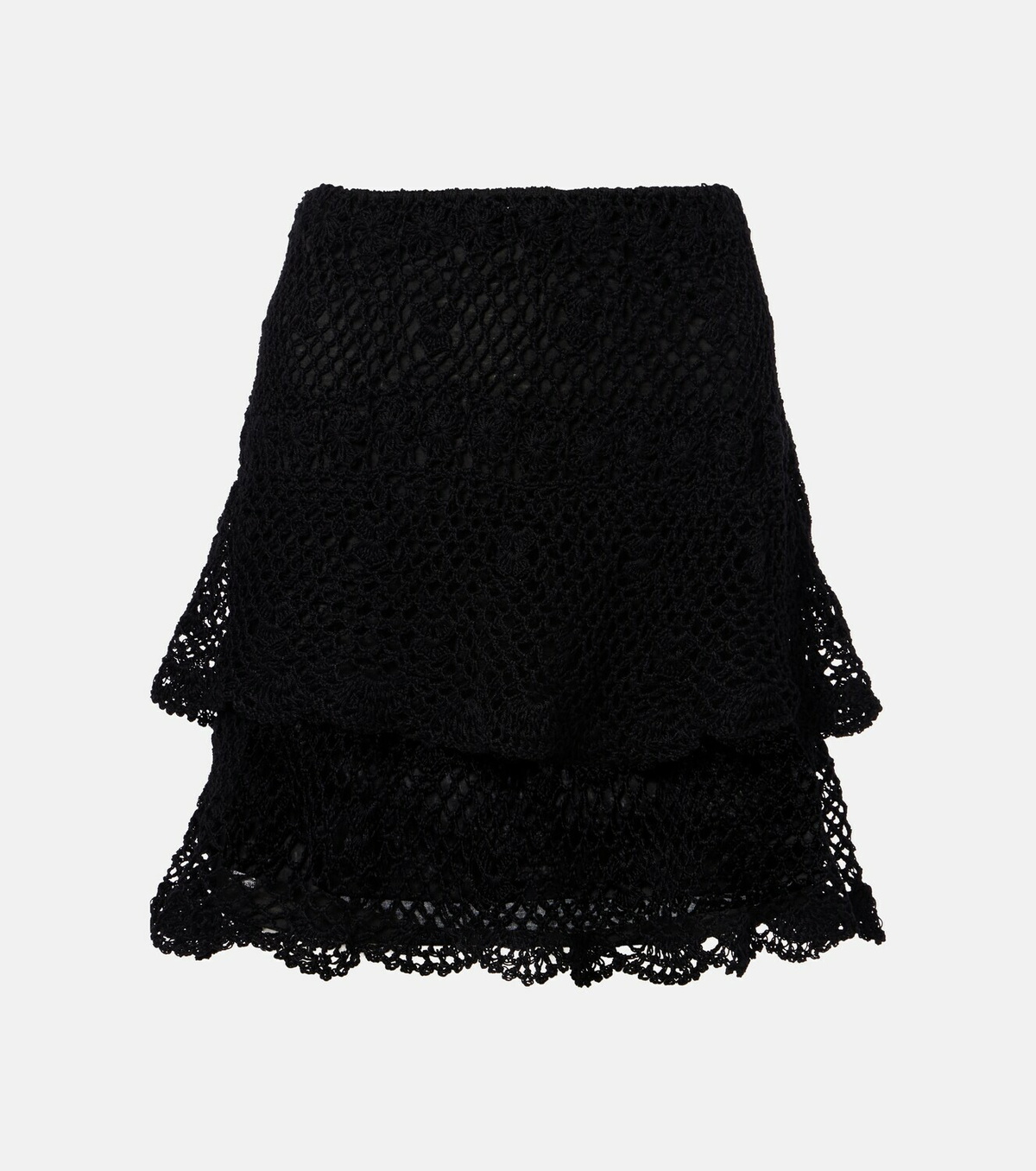 Anna Kosturova Florence cotton crochet miniskirt