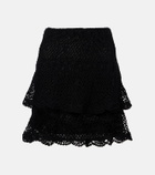 Anna Kosturova Florence cotton crochet miniskirt