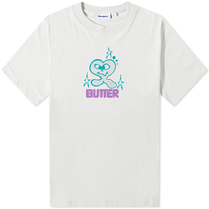 Photo: Butter Goods Men's Heart T-Shirt in Cement
