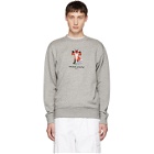Maison Kitsune Grey Pixel Fox Sweatshirt