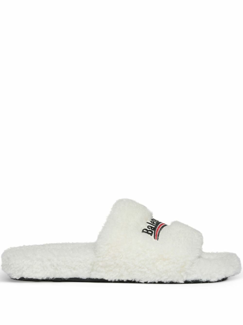 BALENCIAGA - Furry Slides Balenciaga