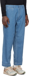 nanamica Blue Wide Jeans