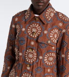 Veronica Beard Kiki broderie anglaise linen jacket