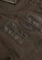 Represent Roscoe Logo-appliquéd Cotton-twill Bomber Jacket Brown