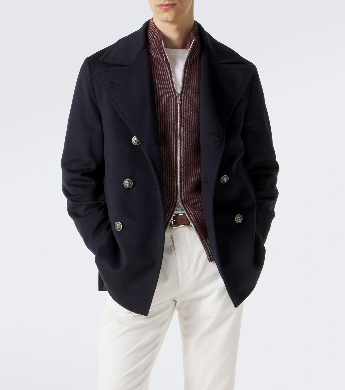 Brunello Cucinelli Virgin wool peacoat