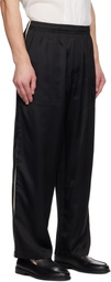Bode Black Satin Track Pants