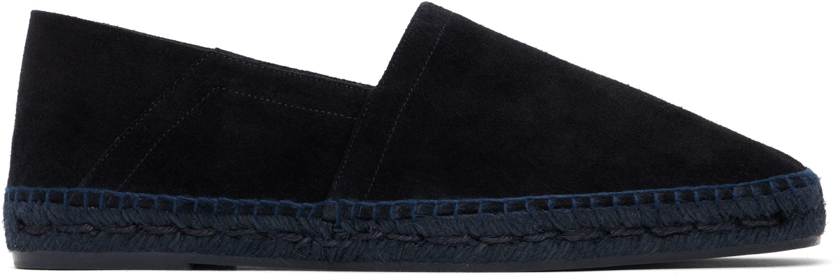 TOM FORD Navy Suede Barnes Espadrilles