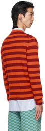 Molly Goddard SSENSE Exclusive Orange & Red Flavin Sweater