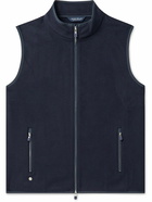 Peter Millar - Stealth Wool and Cashmere-Blend Fleece Gilet - Blue