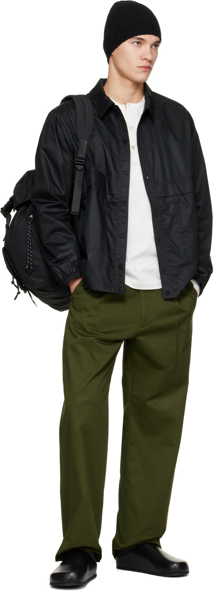 CASEY CASEY Black Lacqued Fabrice Jacket