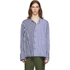 Greg Lauren Blue Paul and Shark Edition Stripe Shirt