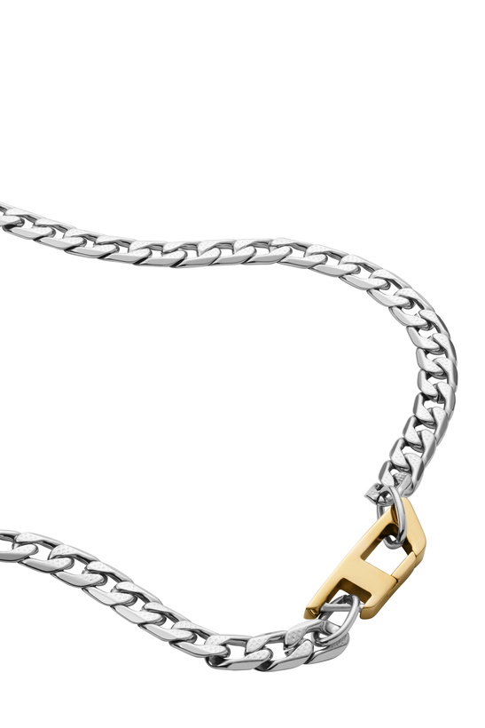 Photo: Diesel Stainless steel chain necklace - Necklaces - Unisex - Silver