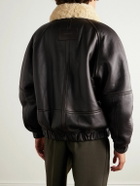 Jacquemus - Le Bombardier Oversized Shearling Bomber Jacket - Brown