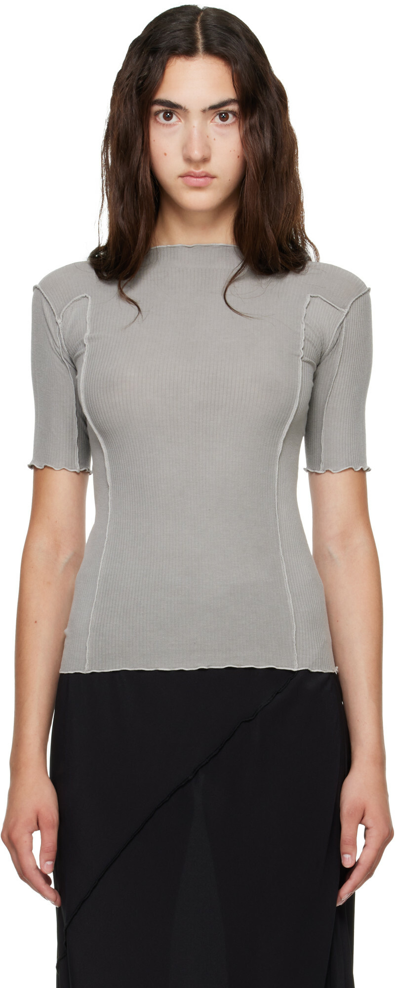 Baserange Gray Omato 3/4 T-shirt