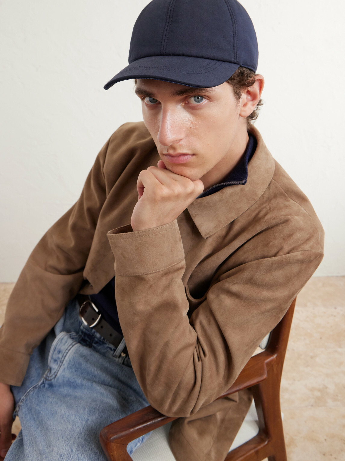 Canali - Logo-Appliqué Cotton-Blend Cap - Blue