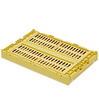 HAY Small Recycled Colour Crate in Dusty Yellow