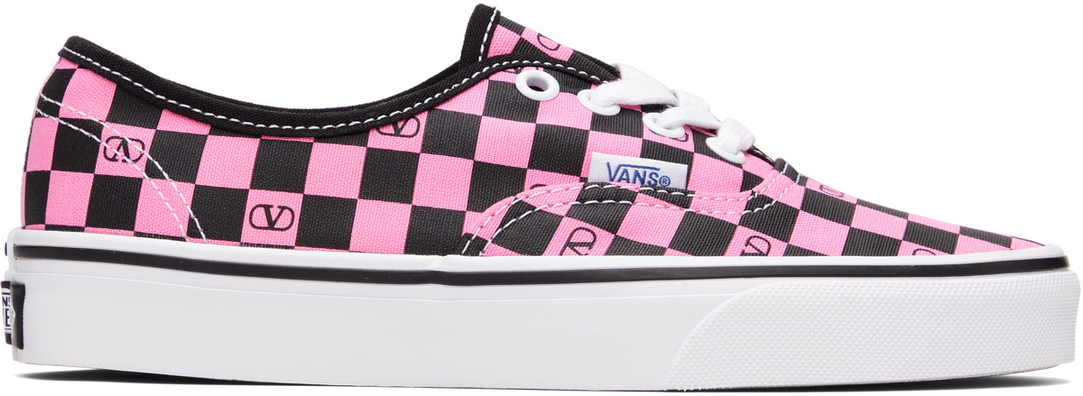 Valentino Garavani Pink Vans Edition Low-Top VLogo Checkerboard Sneakers