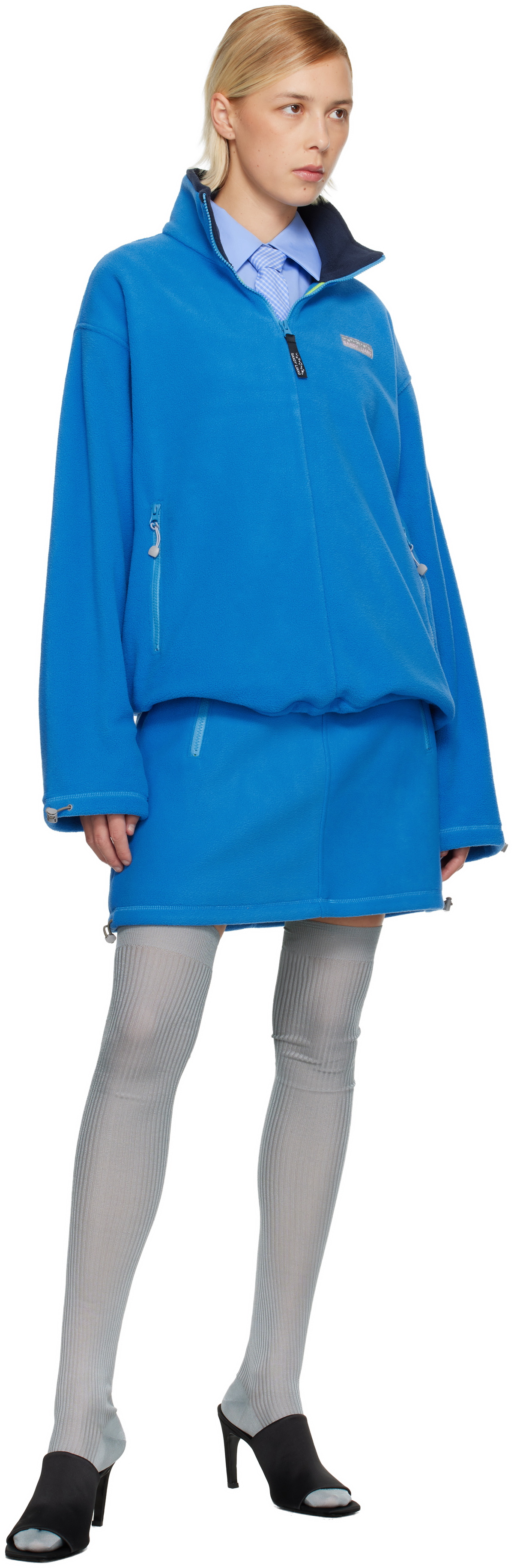 Sandy Liang Blue Polar Miniskirt