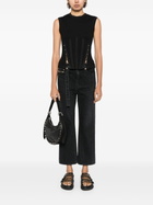 Sacai Boot Cut Denim Pants in Black