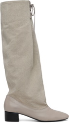 Paloma Wool Beige Victoria Canvas Tall Boots