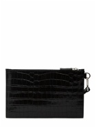 VERSACE - Croc Embossed Logo Pouch