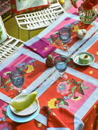 LISA CORTI Indonesian Red Rose Set Of 2 Placemats