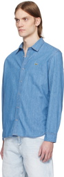 Lacoste Blue Washed Denim Shirt