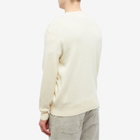 AMI Men's Tonal Small A Heart Cardigan in Vanilla