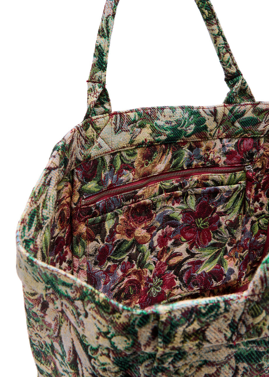 Ganni Jadeite Xxl Reversible Tapestry Shopper Tote bag - Multicoloured - One Size