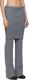 ALAINPAUL Gray Warm-Up Rib Lounge Pants