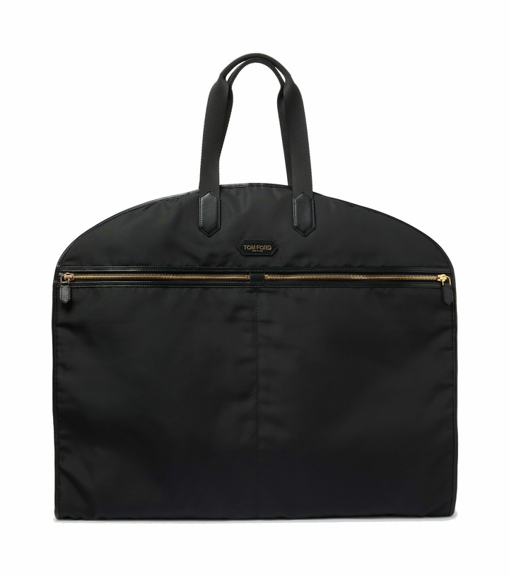 Photo: Tom Ford - Leather-trimmed garment bag