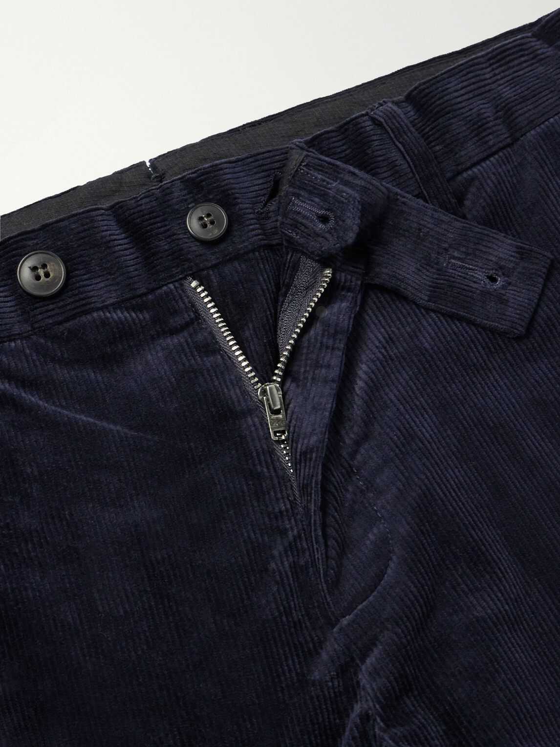 Sunspel - Straight-Leg Cotton-Corduroy Suit Trousers - Blue