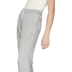 Maison Kitsune Grey Tricolor Fox Patch Classic Jog Lounge Pants