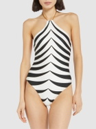 TOM FORD Printed Jersey One Piece Swimsuit